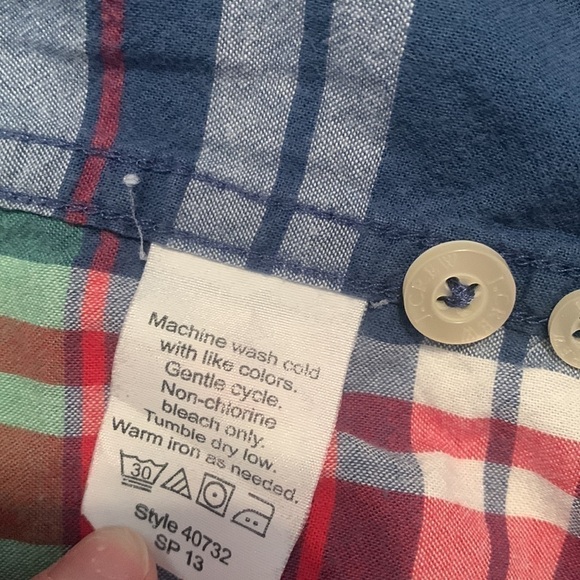 J. Crew Tailored Summer Plaid Button Down Shirt Red/Green/Blue/White Men’s S - Picture 9 of 12